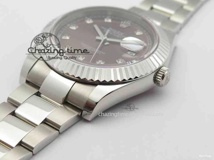 MiroTime 0505 Packable DateJust II 41mm SS BP Maker Best Edition Gray Dial Diam On SS Bracelet SA 3729